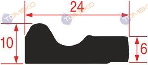 Уплътнение за миялна машина POT KP70E, 1500 мм - spareparts.tomeko.bg Уплътнение за миялна машина POT KP70E, 1500 мм