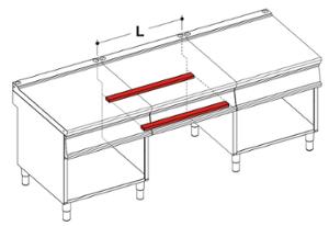 Комплект носещи подпори 2 бр, тип мост, серии TECNO 74/90. различни размери - spareparts.tomeko.bg Комплект носещи подпори 2 бр, тип мост, серии TECNO 74/90. различни размери
