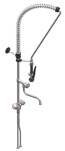 Душ батерия ERA с S лебедка, стоящ Н=1110 мм, ръкохватка Basic - spareparts.tomeko.bg Душ батерия ERA с S лебедка, стоящ Н=1110 мм, ръкохватка Basic