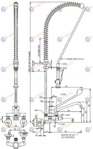 Душ батерия ERA с C лебедка, стенен с дългo черно рамо H=1130 мм, ръкохватка Basic - spareparts.tomeko.bg Душ батерия ERA с C лебедка, стенен с дългo черно рамо H=1130 мм, ръкохватка Basic