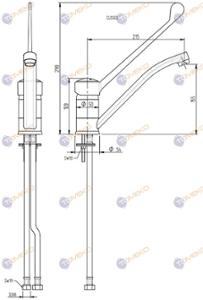 Смесителна батерия EROS с късо черно рамо, стояща, различни лебедки - spareparts.tomeko.bg Смесителна батерия EROS с късо черно рамо, стояща, различни лебедки