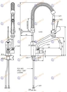 Душ батерия ERA MINI с C лебедка и дълго черно рамо, стоящ Н=600 мм, ръкохватка Basic - spareparts.tomeko.bg Душ батерия ERA MINI с C лебедка и дълго черно рамо, стоящ Н=600 мм, ръкохватка Basic