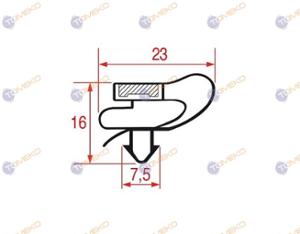 Уплътнение за хладилна маса 610x405 мм - spareparts.tomeko.bg Уплътнение за хладилна маса 610x405 мм