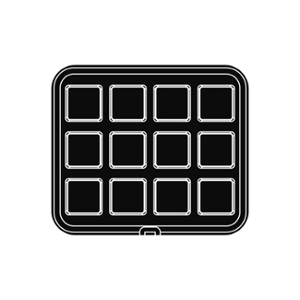 Приставка за CookMatic Pav, 12 бр Smooth square tartlets 70х70х20 мм - spareparts.tomeko.bg Приставка за CookMatic Pav, 12 бр Smooth square tartlets 70х70х20 мм