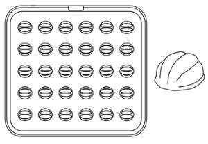 Приставка за Cookmatic, 30 бр Smooth nut tartlets 39х33х17 мм - spareparts.tomeko.bg Приставка за Cookmatic, 30 бр Smooth nut tartlets 39х33х17 мм