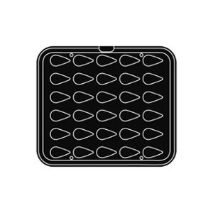 Приставка за Cookmatic, 30 бр Smooth drop tartlets 54х30х15 мм - spareparts.tomeko.bg Приставка за Cookmatic, 30 бр Smooth drop tartlets 54х30х15 мм
