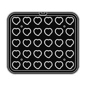 Приставка за Cookmatic, 30 бр Smooth heart tartlets 40х38х17 мм - spareparts.tomeko.bg Приставка за Cookmatic, 30 бр Smooth heart tartlets 40х38х17 мм