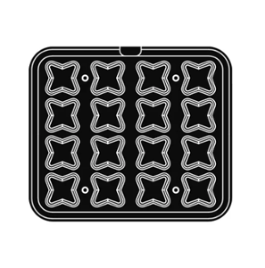 Приставка за Cookmatic, 16 бр Festooned star tartlets 62х62х18 мм - spareparts.tomeko.bg Приставка за Cookmatic, 16 бр Festooned star tartlets 62х62х18 мм