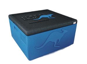 Термокутия Easy, вътрешен размер 350х350х265 мм, синя с черен капак - spareparts.tomeko.bg Термокутия Easy, вътрешен размер 350х350х265 мм, синя с черен капак