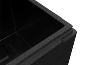 Термокутия Professional GN 1/1, вътрешен размер 538х337х267 мм, черна - spareparts.tomeko.bg Термокутия Professional GN 1/1, вътрешен размер 538х337х267 мм, черна