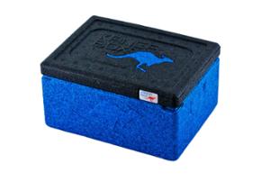 Термокутия Expert mini, вътрешен размер 180х130х75 мм, синя с черен капак - spareparts.tomeko.bg Термокутия Expert mini, вътрешен размер 180х130х75 мм, синя с черен капак