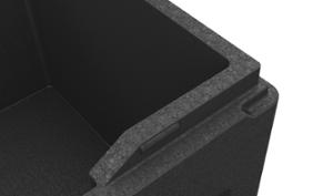 Термокутия Easy, вътрешен размер 350х350х265 мм, чернa - spareparts.tomeko.bg Термокутия Easy, вътрешен размер 350х350х265 мм, чернa