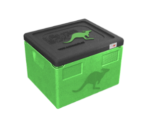 Термокутия Expert GN 1/2, вътрешен размер 330х270х217 мм, лайм с черен капак - spareparts.tomeko.bg Термокутия Expert GN 1/2, вътрешен размер 330х270х217 мм, лайм с черен капак