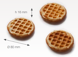 Приставка за Thermocook®, чугунена, 6 бр Waffle Coins - spareparts.tomeko.bg Приставка за Thermocook®, чугунена, 6 бр Waffle Coins