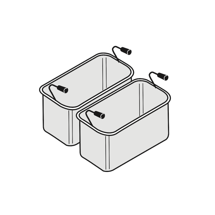 Кошници за паста комплект 2  GN 1/3, линии TECNO 65/70/74 (290х160х200 мм) - spareparts.tomeko.bg Кошници за паста комплект 2  GN 1/3, линии TECNO 65/70/74 (290х160х200 мм)