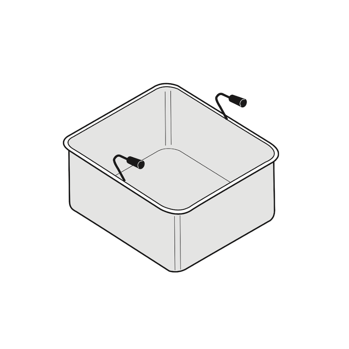 Кошница за паста GN 2/3, линии TECNO 65/70/74 (290x290x200 мм) - spareparts.tomeko.bg Кошница за паста GN 2/3, линии TECNO 65/70/74 (290x290x200 мм)