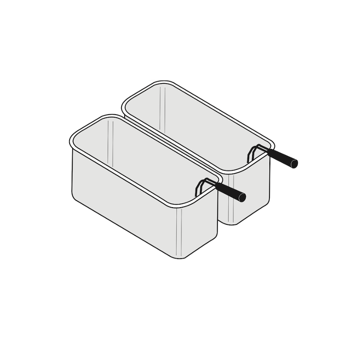 Кошници за паста комплект 2 х GN 2/6, линии TECNO 65/70/74 (145х290х200 мм) - spareparts.tomeko.bg Кошници за паста комплект 2 х GN 2/6, линии TECNO 65/70/74 (145х290х200 мм)