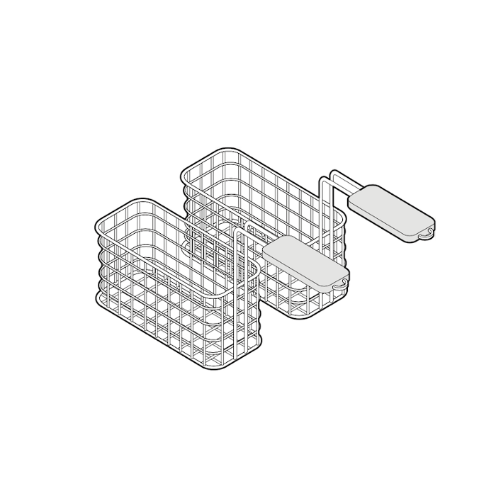Кошници комплект за фритюрник 21 л, линия TECNO 90 (2 х 140х410х120 мм) - spareparts.tomeko.bg Кошници комплект за фритюрник 21 л, линия TECNO 90 (2 х 140х410х120 мм)