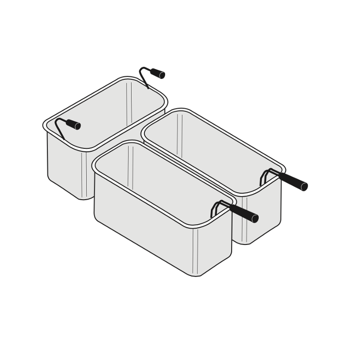 Кошници за паста комплект GN 1/3 и 2 х GN 2/6, линия TECNO 90 - spareparts.tomeko.bg Кошници за паста комплект GN 1/3 и 2 х GN 2/6, линия TECNO 90