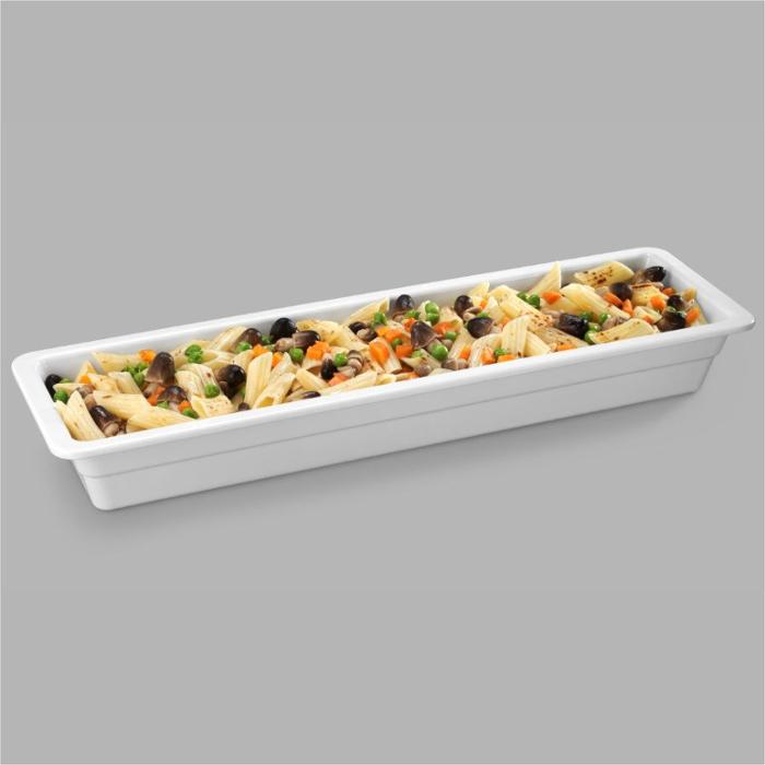 Съд по гастронорм GN 2/4, меламин, бял, различни височини - spareparts.tomeko.bg Съд по гастронорм GN 2/4, меламин, бял, различни височини