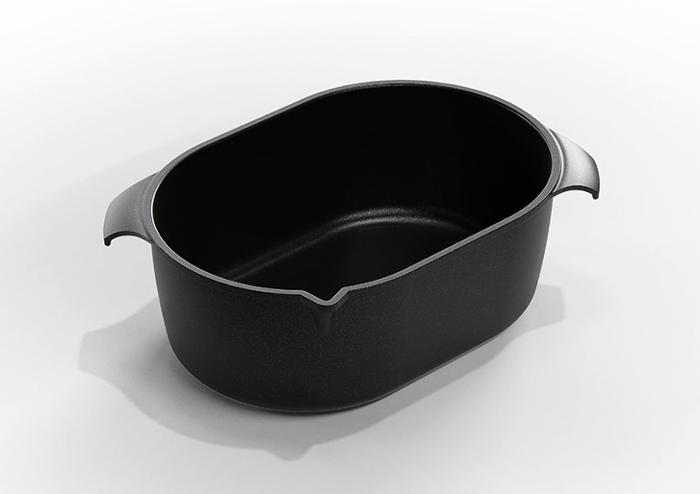 Съд за печене с 2 дръжки и улей 32х22х11 см, лят алуминий с Lotan® покритие - spareparts.tomeko.bg Съд за печене с 2 дръжки и улей 32х22х11 см, лят алуминий с Lotan® покритие