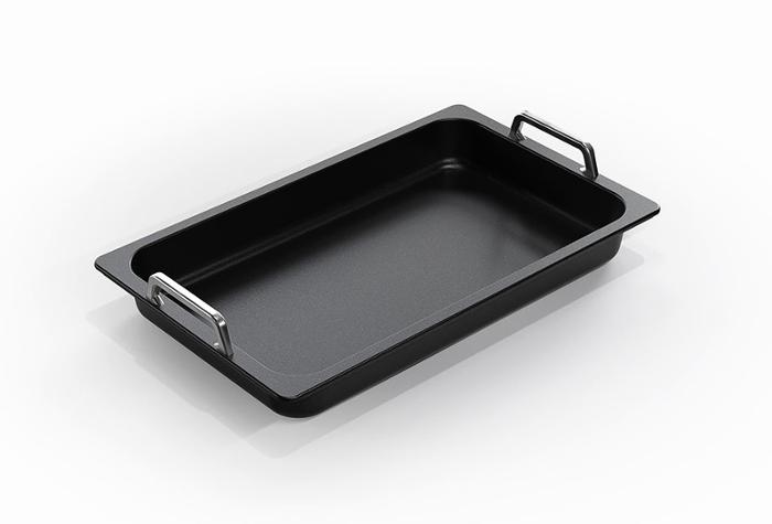 Съд по гастронорм с дръжки GN 1/1-55, лят алуминий с Lotan® незалепващо покритие - spareparts.tomeko.bg Съд по гастронорм с дръжки GN 1/1-55, лят алуминий с Lotan® незалепващо покритие