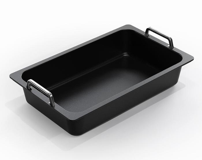 Съд по гастронорм с дръжки, индукционен GN 1/1-100, лят алуминий с Lotan® незалепващо покритие - spareparts.tomeko.bg Съд по гастронорм с дръжки, индукционен GN 1/1-100, лят алуминий с Lotan® незалепващо покритие