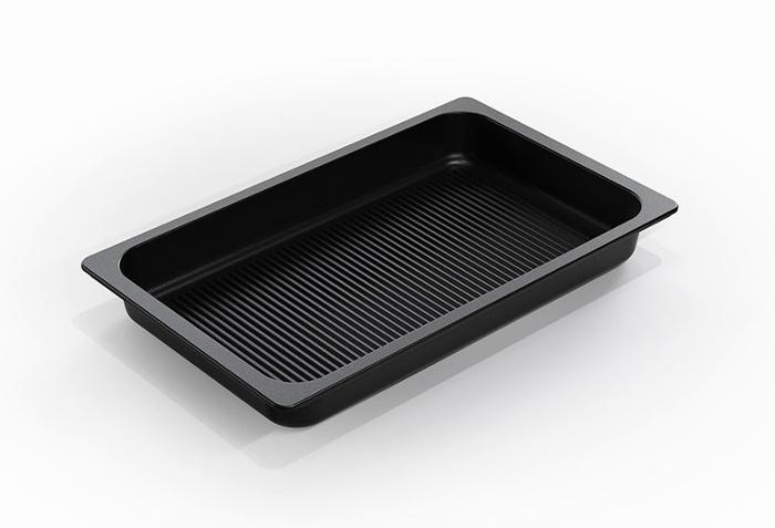 Съд по гастронорм Grill, индукционен GN 1/1-55, лят алуминий с Lotan® незалепващо покритие - spareparts.tomeko.bg Съд по гастронорм Grill, индукционен GN 1/1-55, лят алуминий с Lotan® незалепващо покритие
