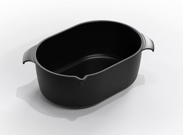 Съд за печене с 2 дръжки и улей, индукционен 32х22х11 см, 6 л, лят алуминий с Lotan® незалепващо покритие - spareparts.tomeko.bg Съд за печене с 2 дръжки и улей, индукционен 32х22х11 см, 6 л, лят алуминий с Lotan® незалепващо покритие