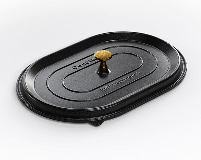 Капак плосък за съд за печене 42х28 см, лят алуминий с Lotan® незалепващо покритие - spareparts.tomeko.bg Капак плосък за съд за печене 42х28 см, лят алуминий с Lotan® незалепващо покритие