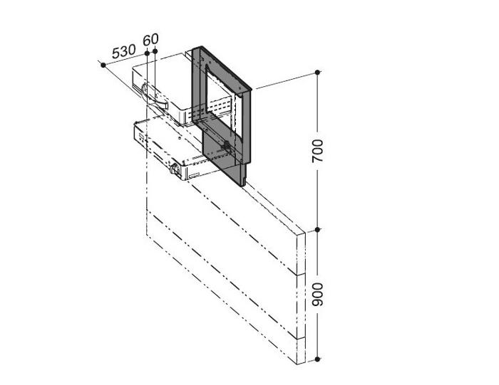 Стойка за саламандър за страничен панел за топъл блок - spareparts.tomeko.bg Стойка за саламандър за страничен панел за топъл блок