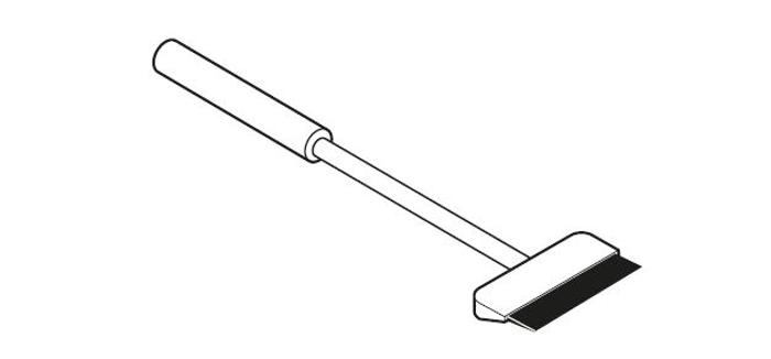 Шпатула за почистване на скари тип плоча - spareparts.tomeko.bg Шпатула за почистване на скари тип плоча