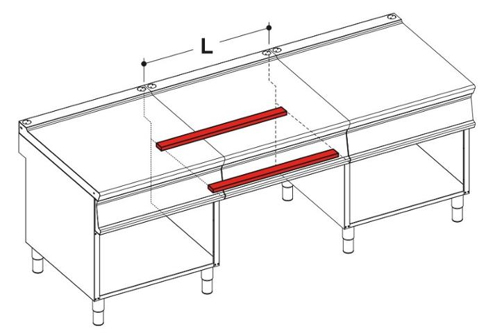 Комплект носещи подпори 2 бр, тип мост, серии TECNO 74/90. различни размери - spareparts.tomeko.bg Комплект носещи подпори 2 бр, тип мост, серии TECNO 74/90. различни размери