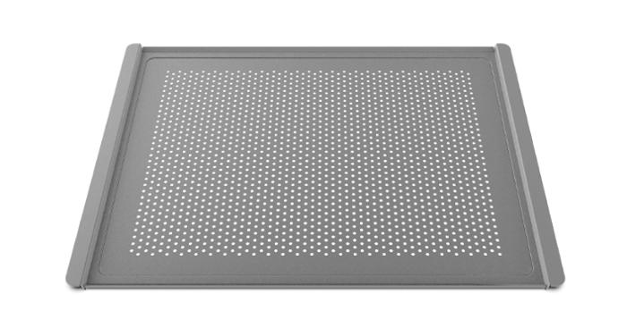 Тава FORO.Silico 460х330х9 мм, алуминиева, перфорирана, силиконизирана, за уреди с телени водачи - spareparts.tomeko.bg Тава FORO.Silico 460х330х9 мм, алуминиева, перфорирана, силиконизирана, за уреди с телени водачи