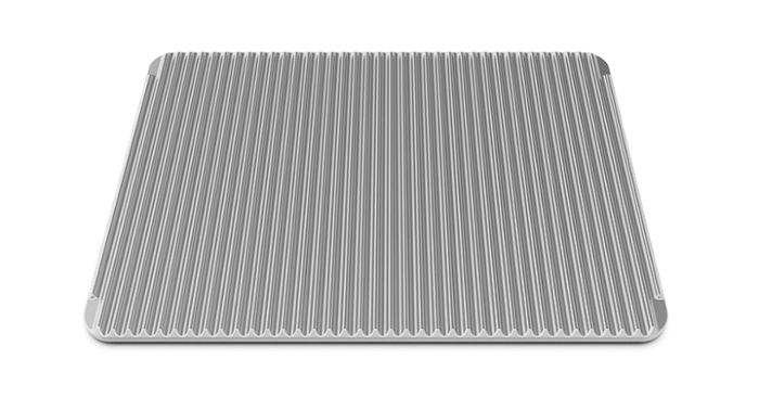 Плоча FAKIRO™ 460х330х12 мм, алуминиева, гладка/оребрена - spareparts.tomeko.bg Плоча FAKIRO™ 460х330х12 мм, алуминиева, гладка/оребрена