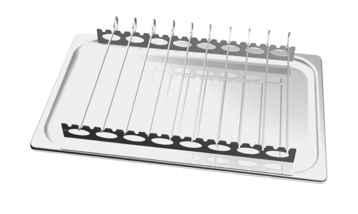 Стойка по гастронорм Spido GN 1/1 за 10 бр шишчета, неръждаема - spareparts.tomeko.bg Стойка по гастронорм Spido GN 1/1 за 10 бр шишчета, неръждаема