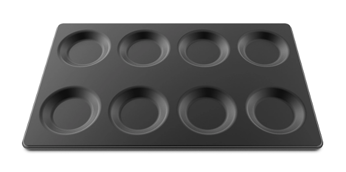 Съд по гастронорм Eggs 8x1 GN 1/1-16, алуминиев, тефлониран с 8 кръгли форми - spareparts.tomeko.bg Съд по гастронорм Eggs 8x1 GN 1/1-16, алуминиев, тефлониран с 8 кръгли форми