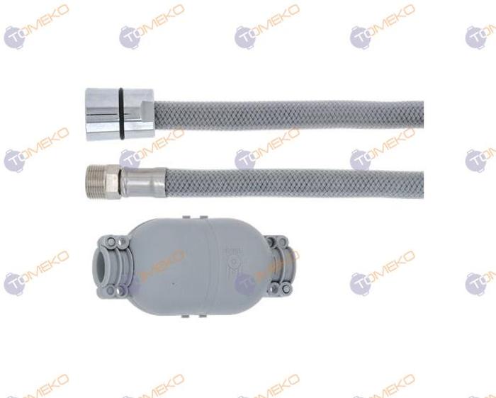 Мека връзка F1/2" - M15x1 (ж-м), L=1200 мм с тежест - spareparts.tomeko.bg Мека връзка F1/2" - M15x1 (ж-м), L=1200 мм с тежест