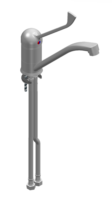 Смесителна батерия EROS с дългo рамо, стояща, лебедка 215 мм - spareparts.tomeko.bg Смесителна батерия EROS с дългo рамо, стояща, лебедка 215 мм