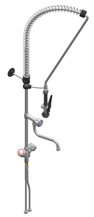 Душ батерия ERA с S лебедка, стоящ Н=1110 мм, ръкохватка Basic - spareparts.tomeko.bg Душ батерия ERA с S лебедка, стоящ Н=1110 мм, ръкохватка Basic