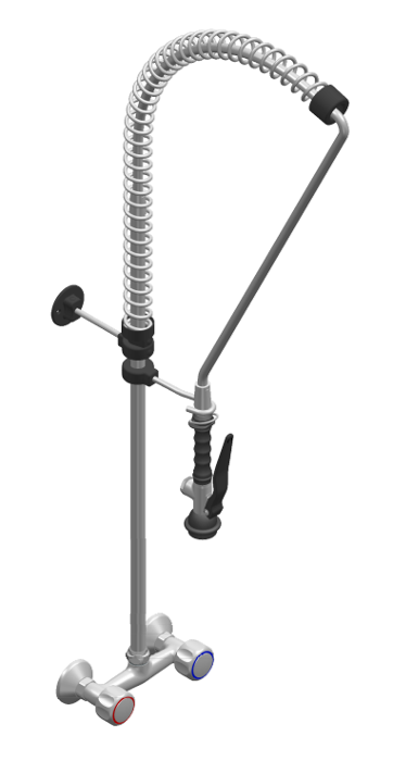 Душ батерия ERA, стенен H=1090 мм, ръкохватка Basic - spareparts.tomeko.bg Душ батерия ERA, стенен H=1090 мм, ръкохватка Basic