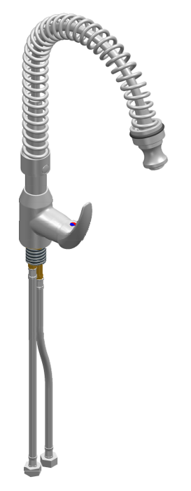 Смесителна батерия EROS Н=450 мм с хоризонтална глава, стояща - spareparts.tomeko.bg Смесителна батерия EROS Н=450 мм с хоризонтална глава, стояща