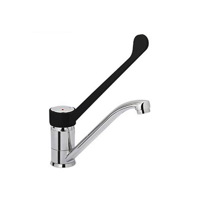 Смесителна батерия EROS с късо черно рамо, стояща, различни лебедки - spareparts.tomeko.bg Смесителна батерия EROS с късо черно рамо, стояща, различни лебедки