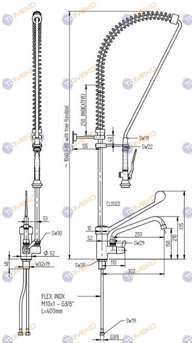 Душ батерия ERA с C лебедка, стоящ с дългo черно рамо H=1140 мм, ръкохватка Basic - spareparts.tomeko.bg Душ батерия ERA с C лебедка, стоящ с дългo черно рамо H=1140 мм, ръкохватка Basic