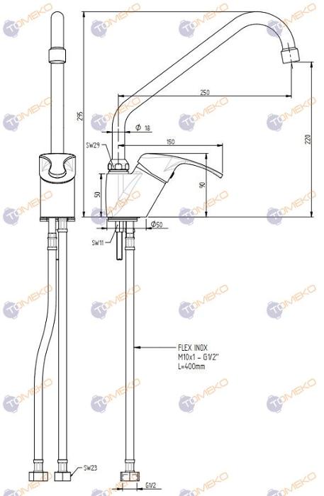 Смесителна батерия EROS, стояща с вертикална глава, различни лебедки - spareparts.tomeko.bg Смесителна батерия EROS, стояща с вертикална глава, различни лебедки