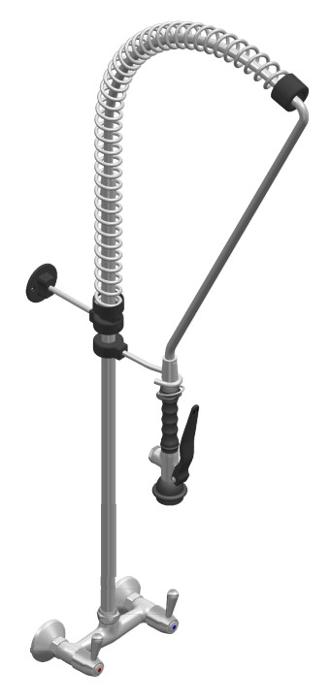 Душ батерия ERA, стенен с кранове с палци H=1090 мм, ръкохватка Basic - spareparts.tomeko.bg Душ батерия ERA, стенен с кранове с палци H=1090 мм, ръкохватка Basic