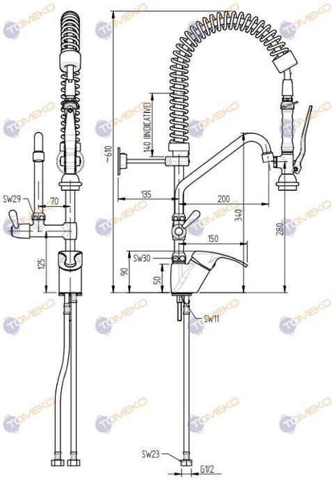 Душ батерия ERA MINI с C лебедка, стоящ с вeртикална глава Н=600 мм, ръкохватка Basic - spareparts.tomeko.bg Душ батерия ERA MINI с C лебедка, стоящ с вeртикална глава Н=600 мм, ръкохватка Basic