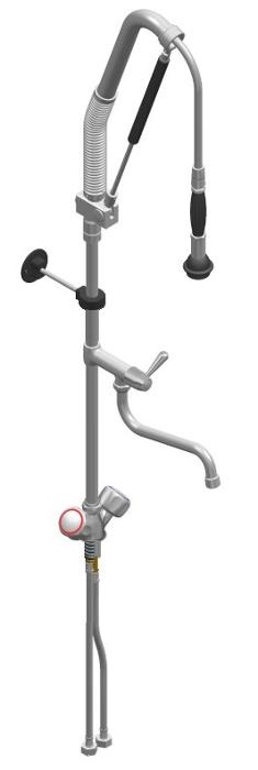 Душ батерия ERA STOP с S лебедка, стоящ Н=1110 мм, ръкохватка Acqua stop - spareparts.tomeko.bg Душ батерия ERA STOP с S лебедка, стоящ Н=1110 мм, ръкохватка Acqua stop