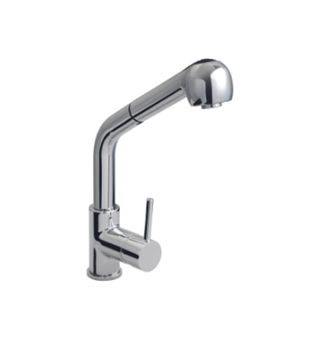 Смесителна батерия EROS с хоризонтална глава и изтеглящ се душ, стояща - spareparts.tomeko.bg Смесителна батерия EROS с хоризонтална глава и изтеглящ се душ, стояща