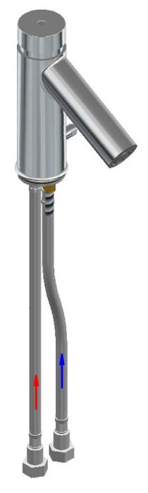 Смесителна батерия ARES, самозатваряща се, стояща 120х185 мм - spareparts.tomeko.bg Смесителна батерия ARES, самозатваряща се, стояща 120х185 мм